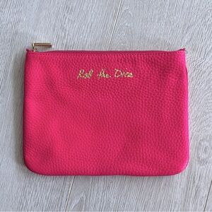 Rebecca Minkoff "Roll the Dice" Pebbled Leather Makeup Pouch